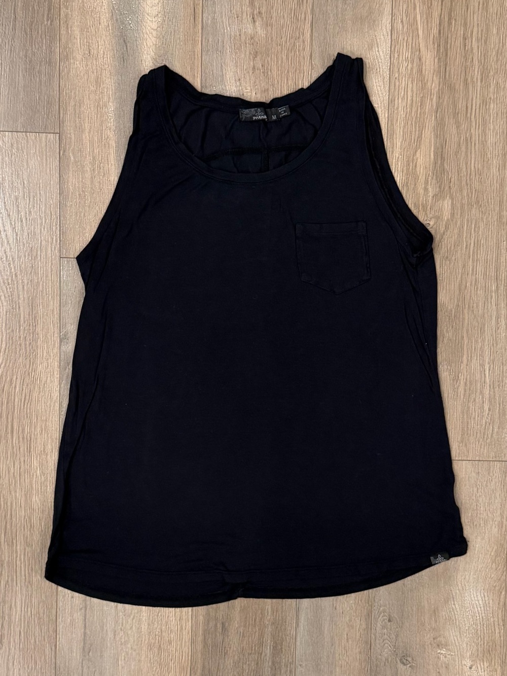 Prana Black Sleeveless Pocket Tank